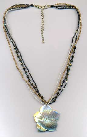 NK 769 Beaded Fashion Necklace