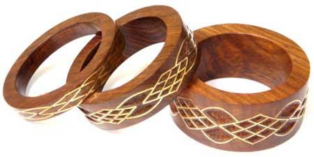 Wbngl 1485-brass Inlay Wooden Bangle