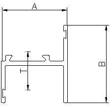 Aluminium Casement Window J Section