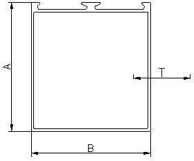 Aluminium Single Front Door Middle Frame