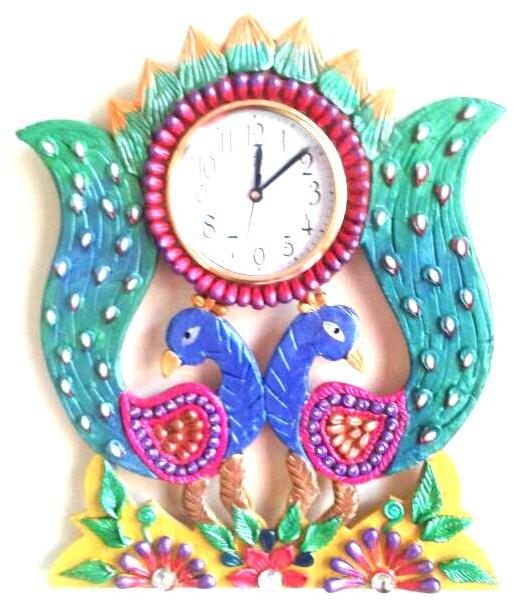 Peacock Wall Clock & Rangoli Manufacturer Gauri Craft Centre, Delhi