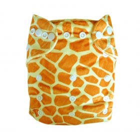Giraffe Print Pocket Diapers