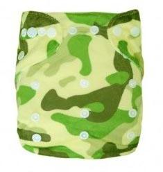 Green Camo Pocket Diapers
