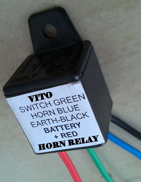 Automotive Horn Relay with Wire