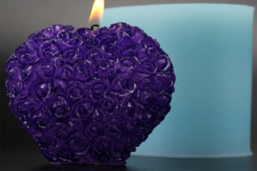 SILICON HEART CANDLE MOULDS