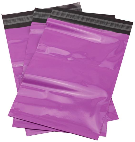 Purple Polythene Mailing Bags 60mu