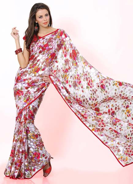 Printed saree