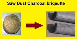 Sawdust Charcoal Briquette