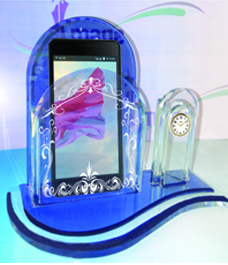 Glass Mobile Stand, for Corporate gift, occetional gift, Desktop, Model Name/Number : DPS-2199