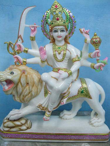 Marble Durga Mata Statue