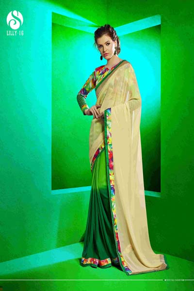 Classic digital printed saree