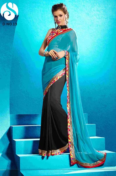 Classy digital printed saree