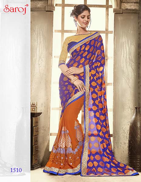 Saroj fashionable designer fancy saree