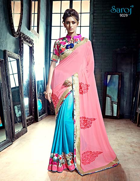 Royal Pink Exclusive Designer Saree