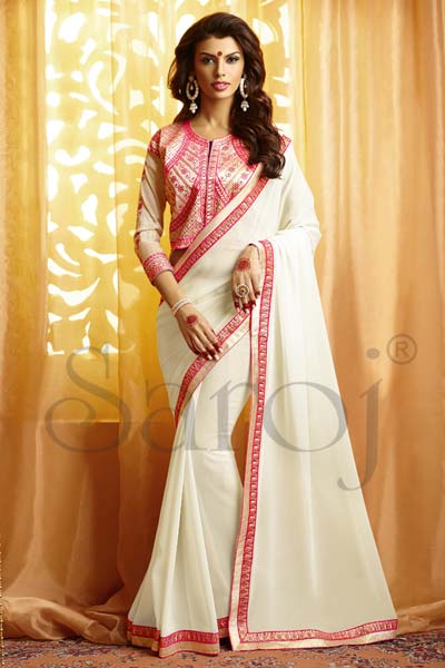 Simple coti blouse saree