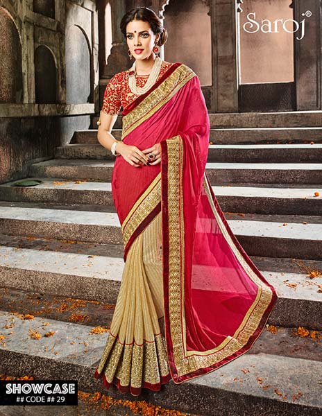 Saroj textiles Stunning bridal saree