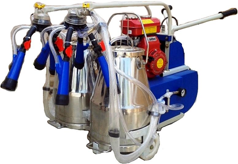 Kerosene/ Petrol Engine Operated Double Bucket Milking Machine