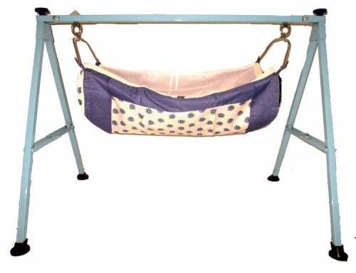 Blue Color Folding Baby Cradle