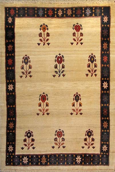 Gabbeh carpet, Technics : Hand Knotted