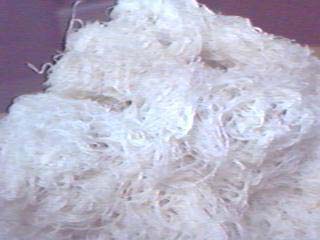 White Cotton Thread Waste
