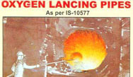 oxygen lancing pipes