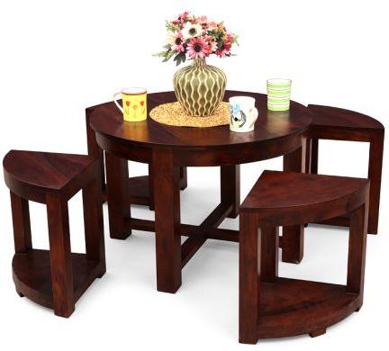 Elmwood Arboga Coffee Table with Four Stools