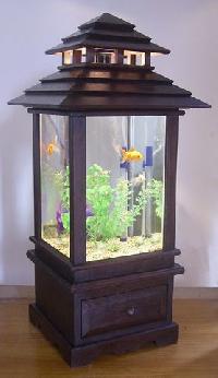 wooden fish aquarium