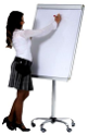 Flipchart Writing Board With Wheels