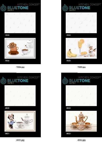 30x45 cm white kitchen digital wall tile