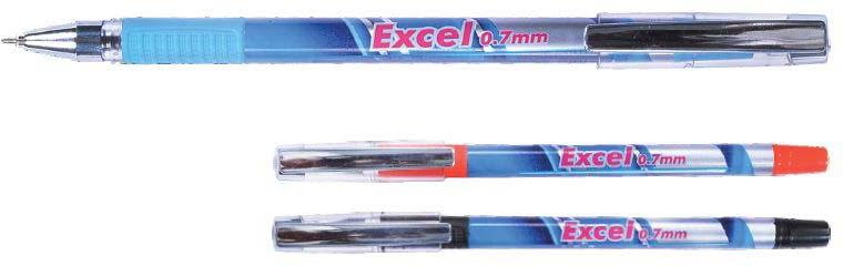 Black Round Plastic Excel Ballpoint Pen, For Writing, Length : 4-6inch