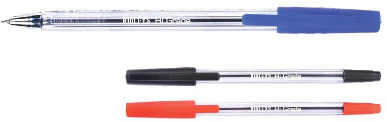 Black Round Plastic Hi-Grade Ballpoint Pen, for Writing, Length : 4-6inch