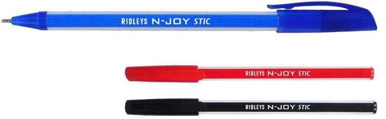 Black Round N-joy Stic Ballpoint Pen, for Writing, Length : 4-6inch