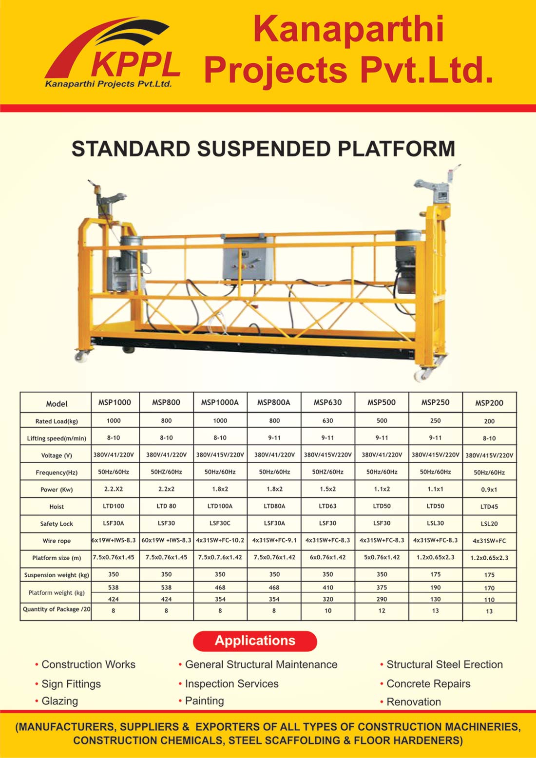 Suspended Platform