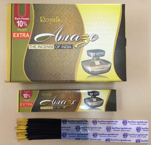 Royal Amaze incense sticks, Packaging Type : Packet