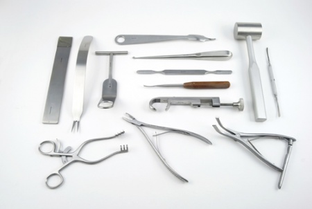 Polished 100-150gm Stainless Steel Orthopedic Surgical Instruments, Variety : Double Edge, Single Edge