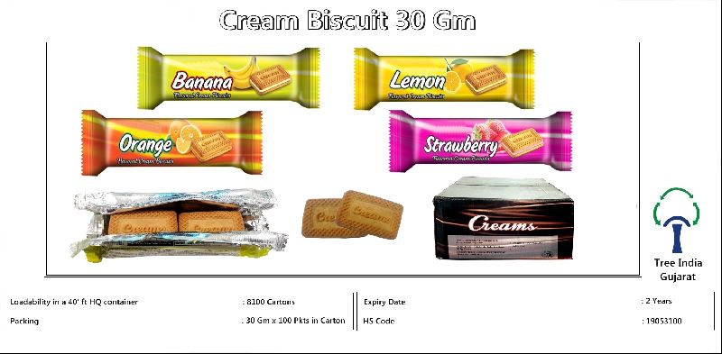  Cream Biscuit, Shape : Round