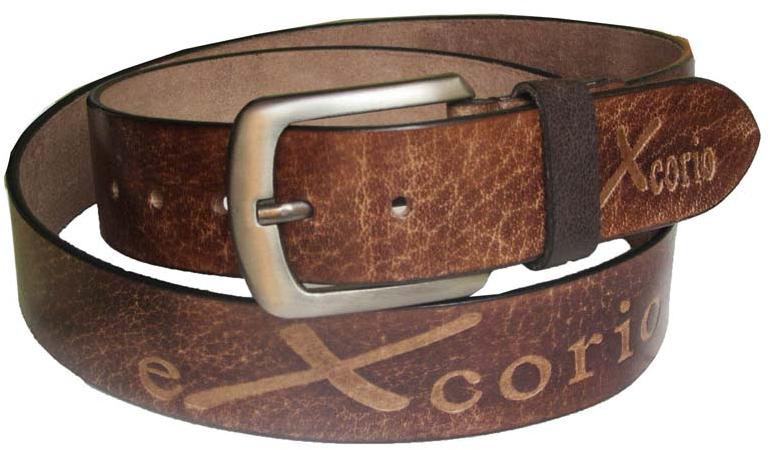 Top grain leather belts