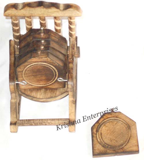 Wooden Set for Small Tea Plate