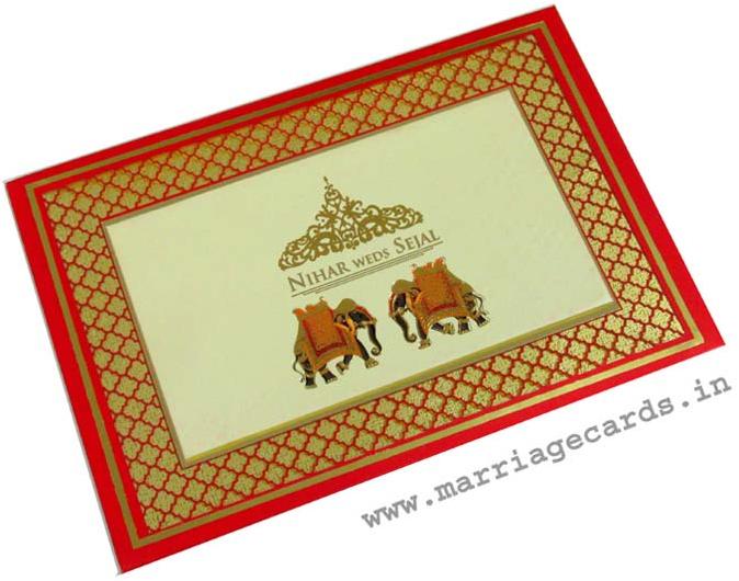 Wedding Cards,wedding cards, Color : Red