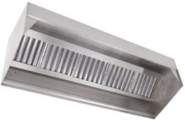 SS Exhaust Hood With Baffle Filters
