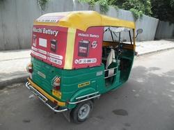 Auto Rickshaw Advertising with New Soft Top Hood