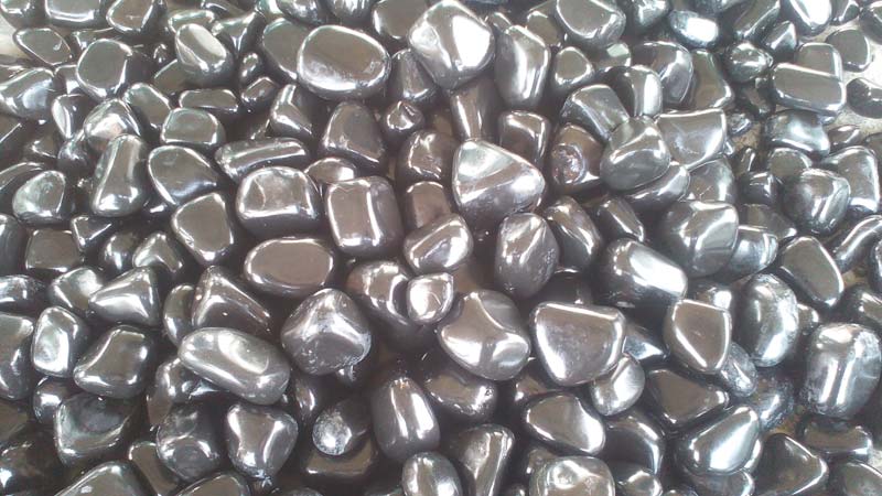 Agate Stone Black Pebbles