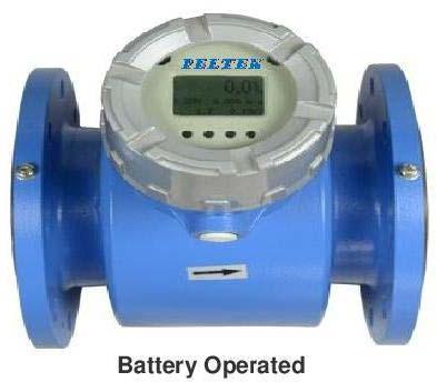 Battery operated electromagnetic flow meter