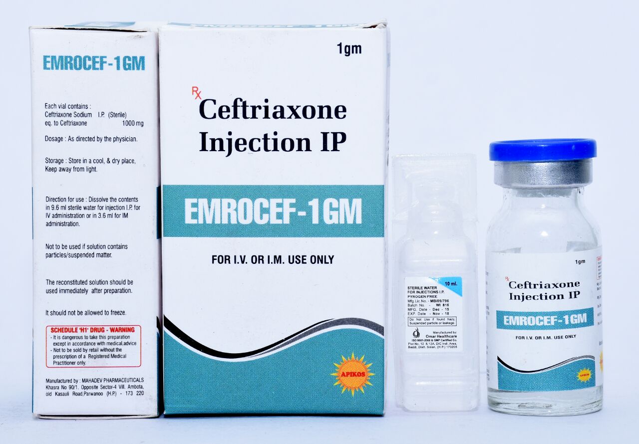 ceftriaxone 1 gm injection