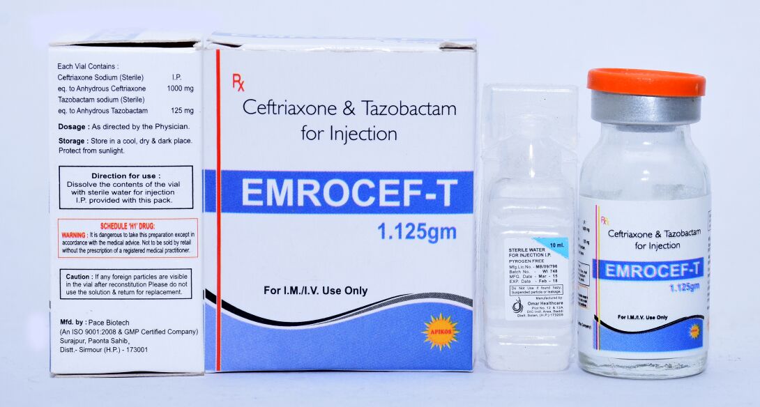 Ceftriaxone + Tazobactum Injection