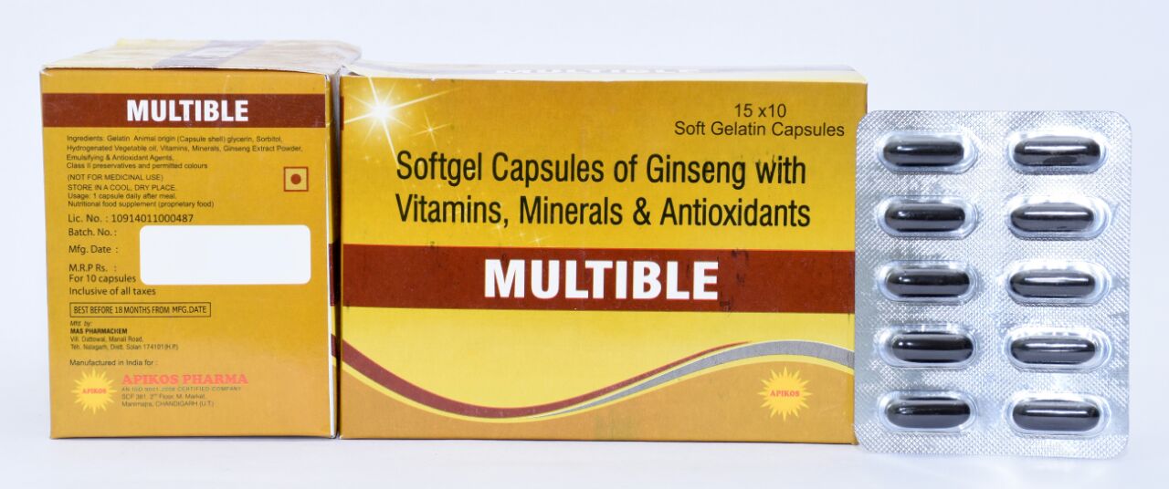 Ginseng + Multivitamin + Multimineral + Antioxident Softgel