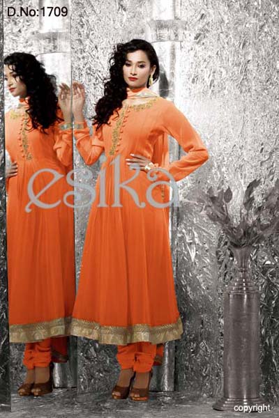 Chiffon Anarkali Suit