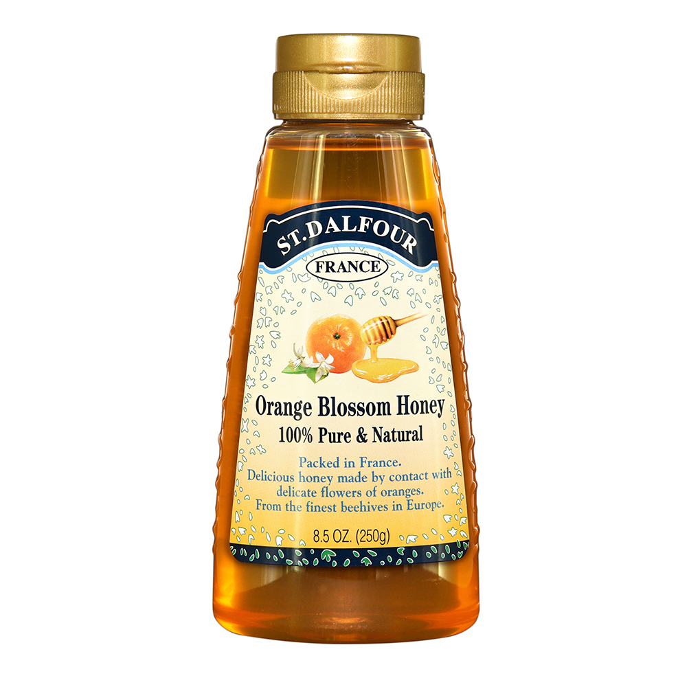 St Dalfour Orange Blossom Honey squeeze bottle