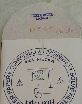 filter paper 12.5 CM circle