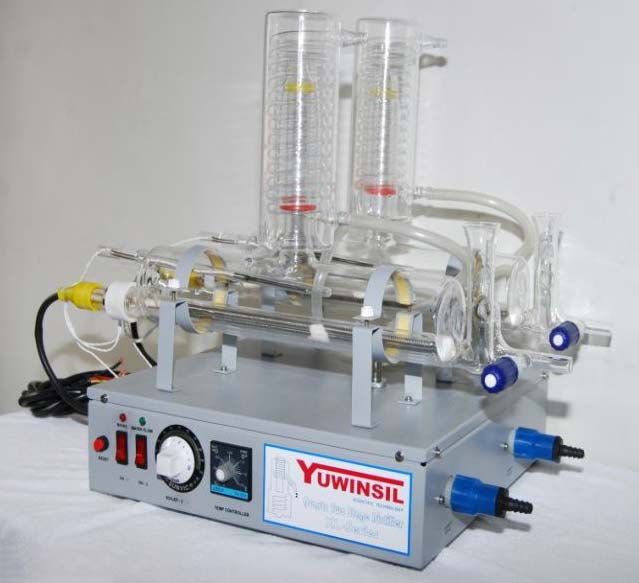 Borostil-XL All Glass Water Distiller - Double Distiller Output: 2 to 5 Litres per Hour